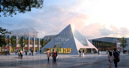 石狮金字塔网架